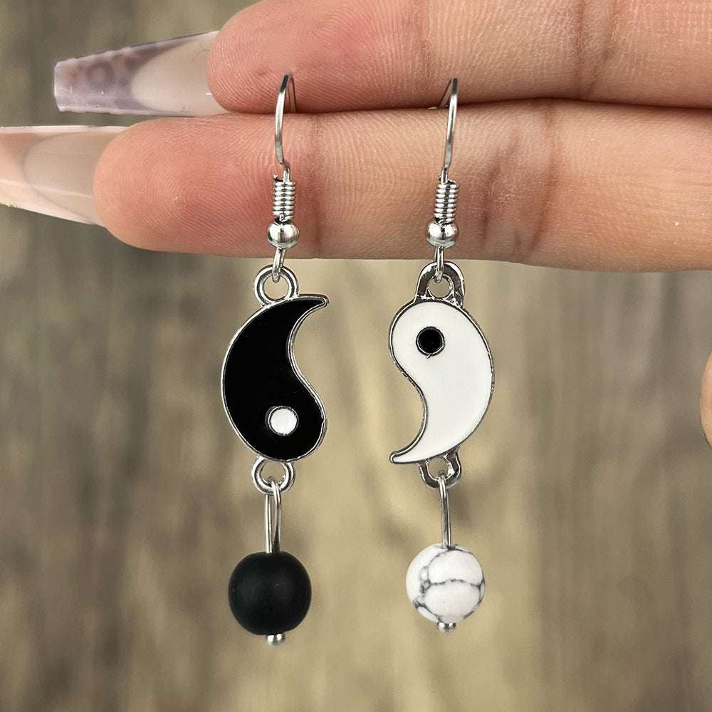 Personalized Gossip Accessory, Unique Design Earrings, Yin Yang Earrings - available at Sparq Mart