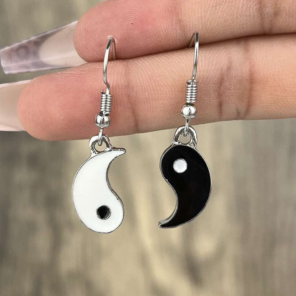 Personalized Gossip Accessory, Unique Design Earrings, Yin Yang Earrings - available at Sparq Mart