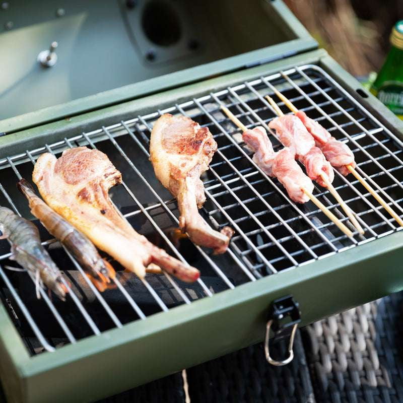 Charcoal Camping Stove, Lamb Skewer Cooker, Portable BBQ Grill - available at Sparq Mart