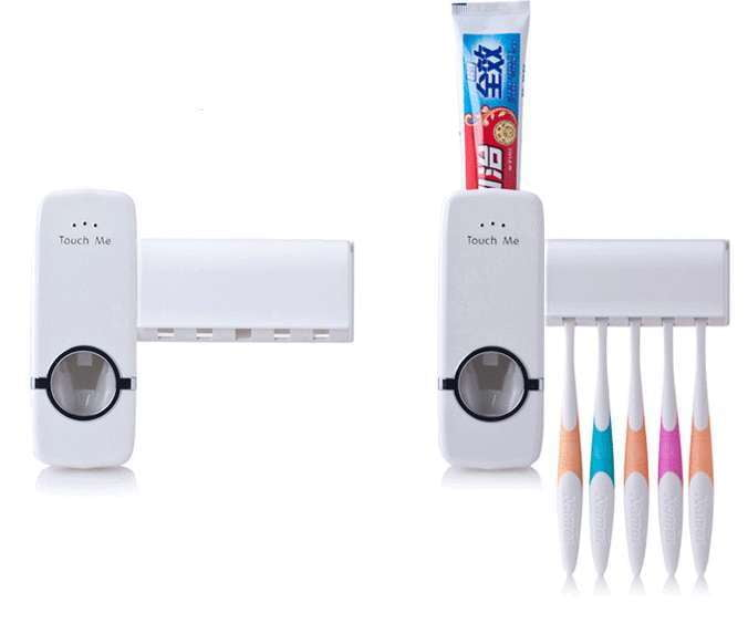 Bathroom Accessories Organizer, Easy Toothpaste Squeezer, Toothpaste Dispenser Holder - available at Sparq Mart