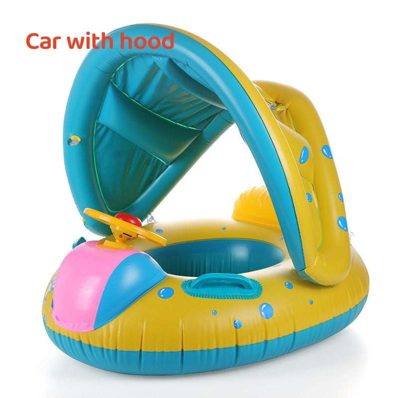 Car Horn Steering Wheel, Premium, Swimming Ring with Canopy - available at Sparq Mart