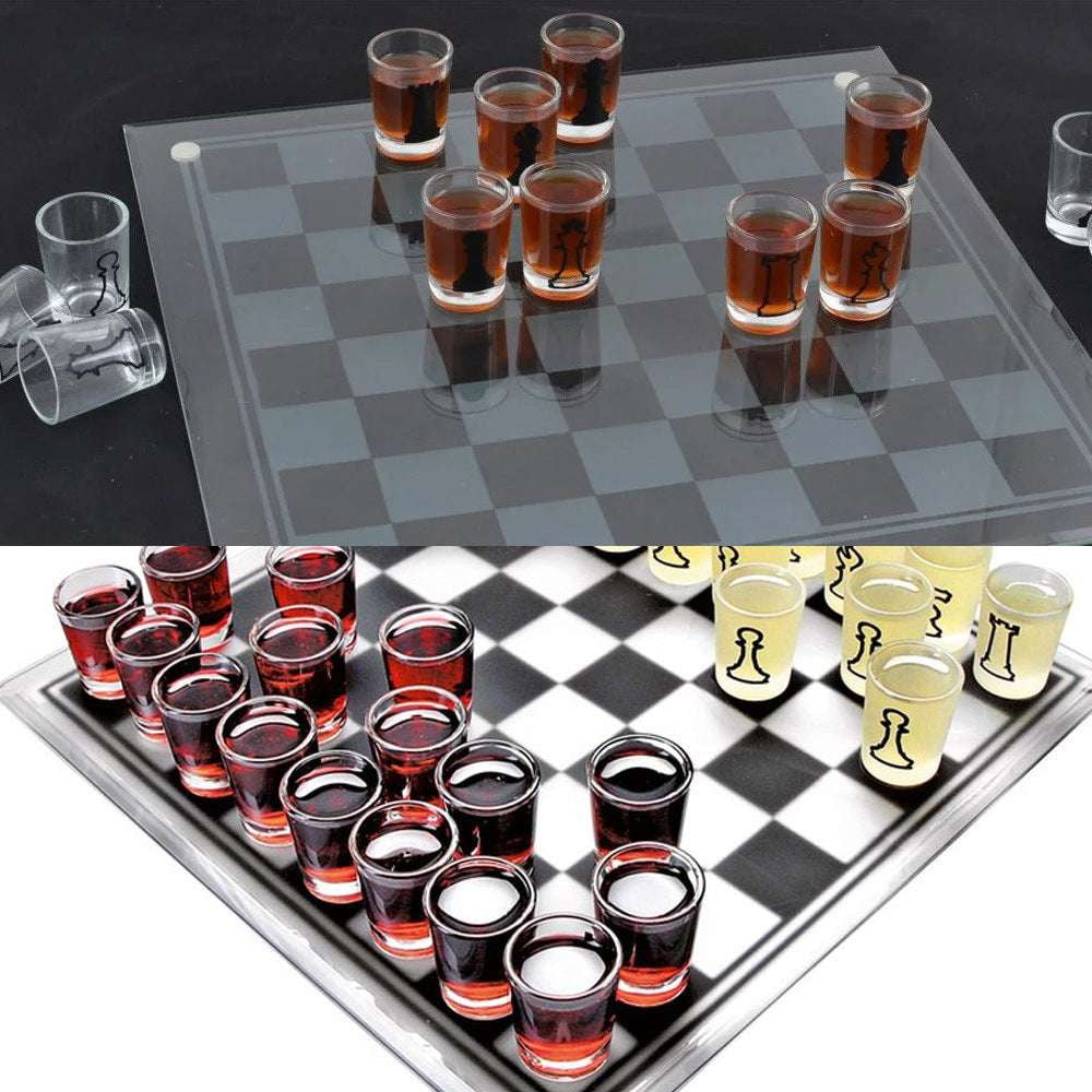 Chess Strategy Set, Chessboard Wine Game, Elegant Game Collection - available at Sparq Mart