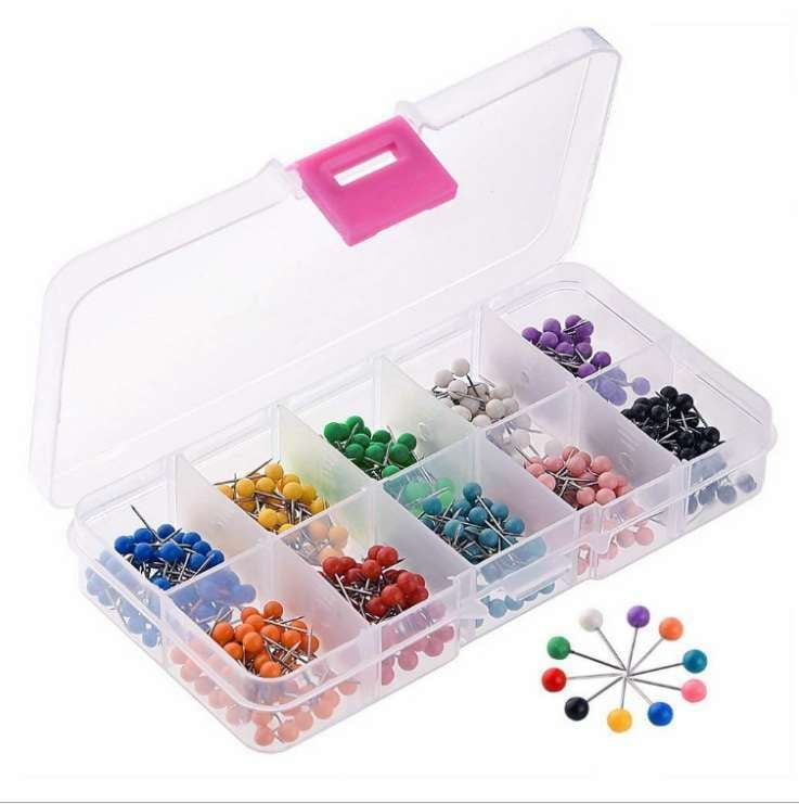 decorative thumbtacks, durable push pins, office supply essentials - available at Sparq Mart