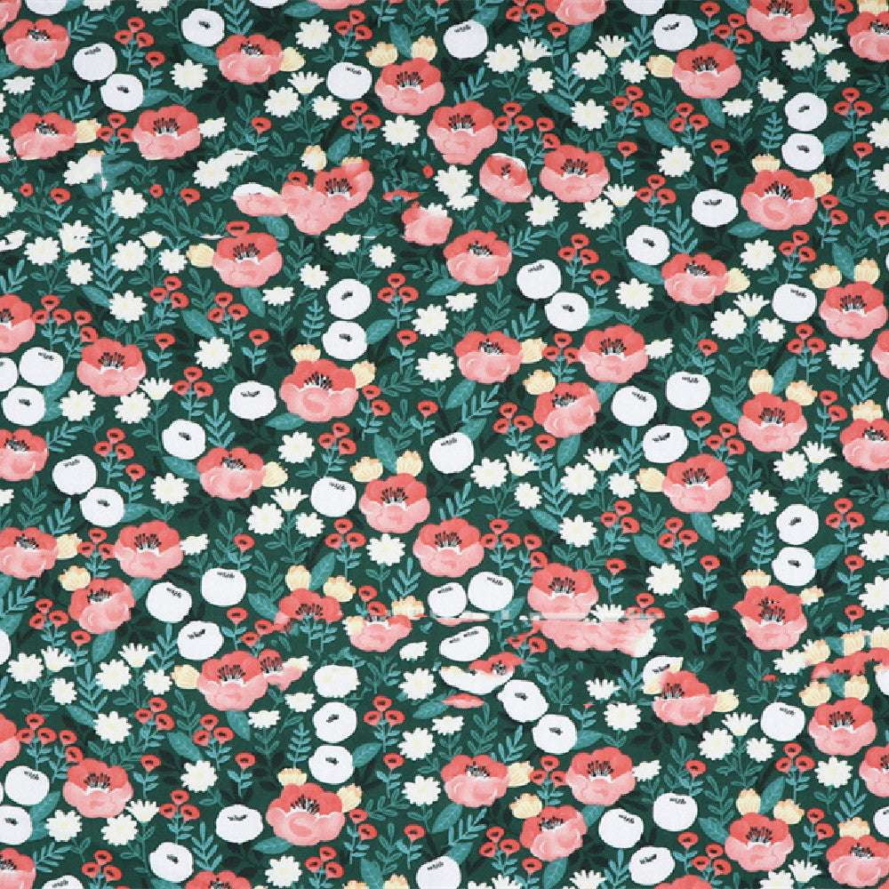 Cotton Floral Material, Floral Pattern Textile, Garden Theme Fabric - available at Sparq Mart