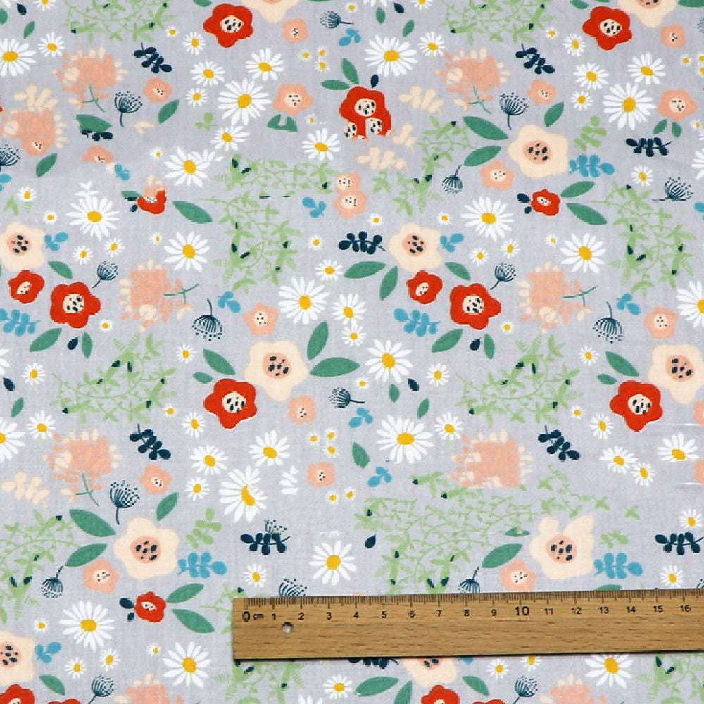 Cotton Floral Material, Floral Pattern Textile, Garden Theme Fabric - available at Sparq Mart