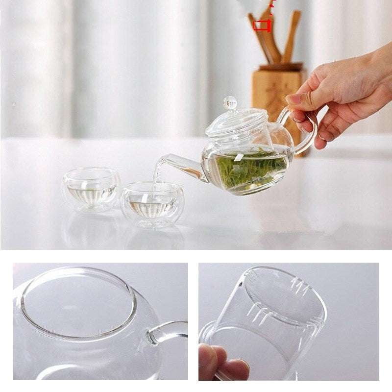 Durable Glass Teapot, Microwave Safe Teapot, Transparent Glass Teapot - available at Sparq Mart