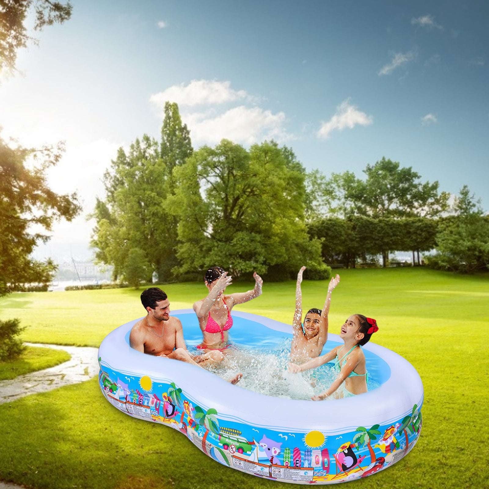 Family Fun Pool, Kids Inflatable Pool, Safe PVC Pool - available at Sparq Mart