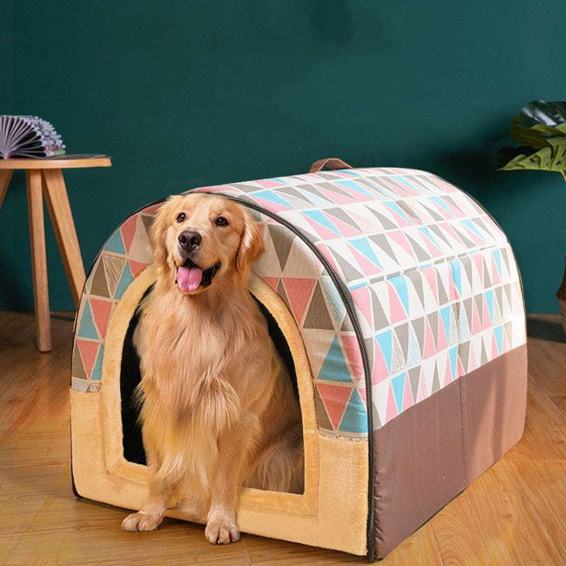 All-Season Doghouse, Durable Pet Shelter, Large Dog Kennel - available at Sparq Mart