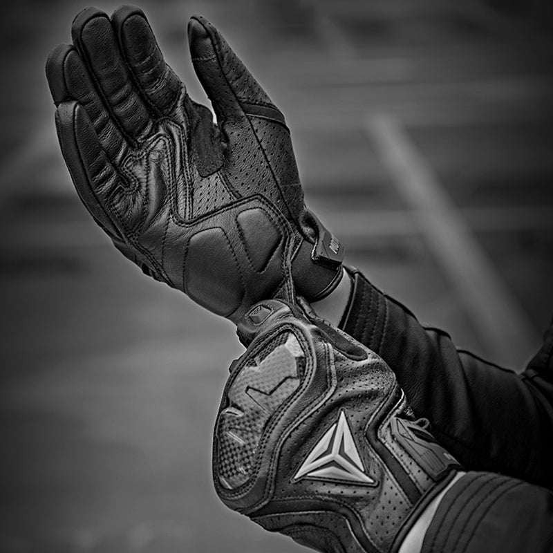 Breathable Leather Gloves, Motorcycle Riding Gloves, Windproof Biking Gloves - available at Sparq Mart