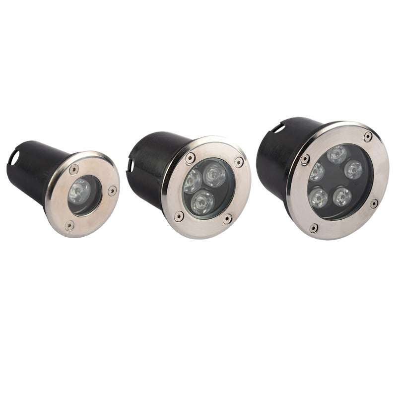 LED underground lights, outdoor waterproof lights, RGB lawn lights - available at Sparq Mart