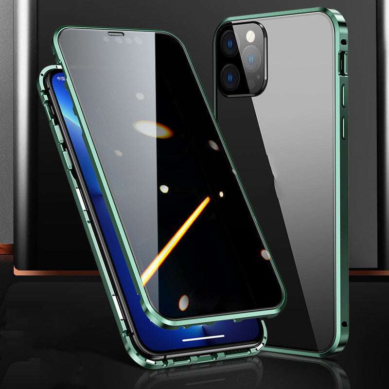 Anti Peeping Cover, Magnetic Privacy Case, Tempered Glass Protection - available at Sparq Mart