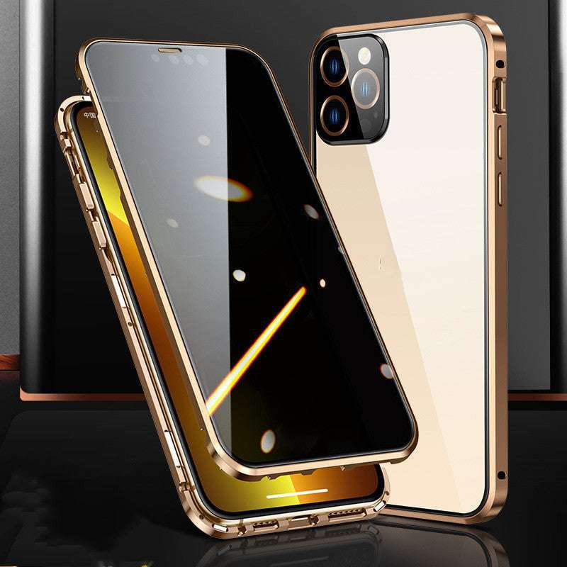 Anti Peeping Cover, Magnetic Privacy Case, Tempered Glass Protection - available at Sparq Mart