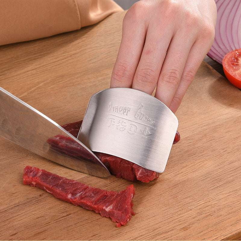 Finger Safety Shield, Kitchen Cutting Accessory, Stainless Steel Protector - available at Sparq Mart