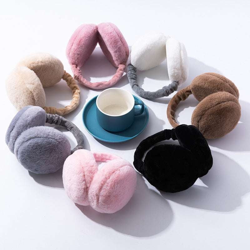 anti-freeze ear protection, plush winter earmuffs, stylish solid earmuffs - available at Sparq Mart