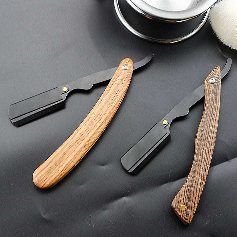 Men's Vintage Razor, Rosewood Handle Razor, Stainless Steel Razor - available at Sparq Mart