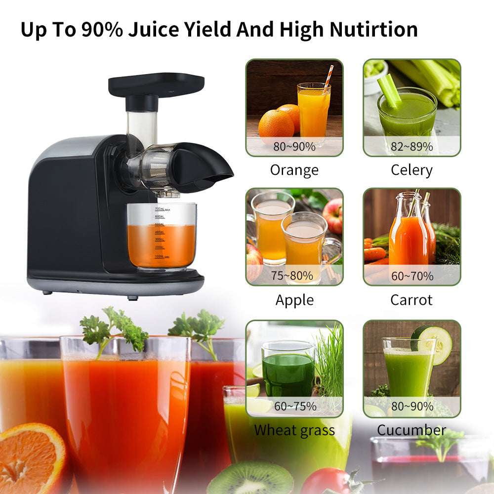 high yield juicer, quiet juice extractor, slow masticating juicer - available at Sparq Mart