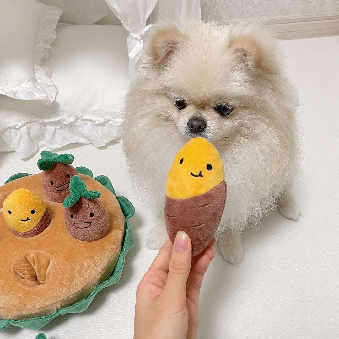 Pet Sound Toy, Plush Dog Toy, Sweet Potato Toy - available at Sparq Mart