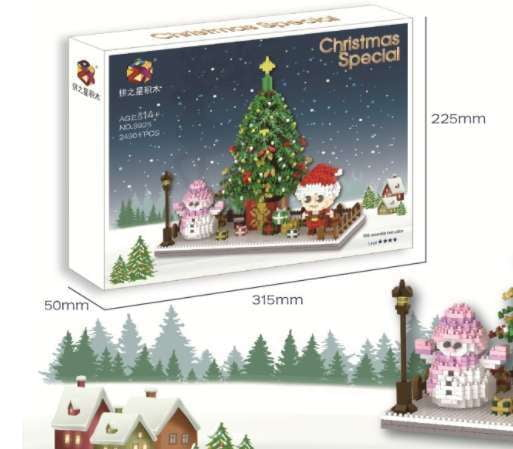 Christmas Toys Kids, Diamond Santa Claus, Santa Building Blocks - available at Sparq Mart