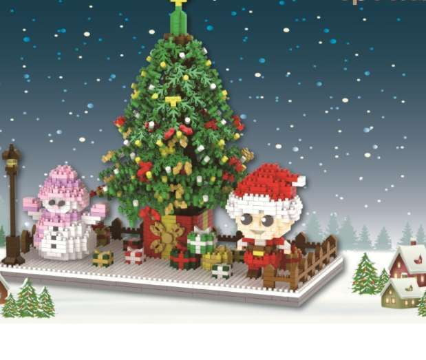 Christmas Toys Kids, Diamond Santa Claus, Santa Building Blocks - available at Sparq Mart