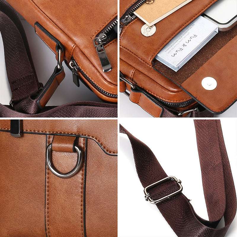 Dark brown, Red brown, Wholesale Men's Messenger Bag - available at Sparq Mart