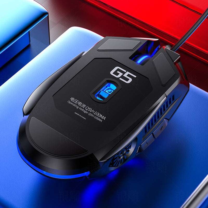 Precision Gaming Mouse, Silent RGB Gaming Mouse, Stylish Wired Mouse - available at Sparq Mart