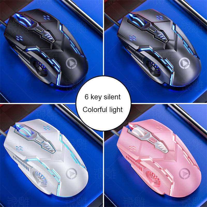 Precision Gaming Mouse, Silent RGB Gaming Mouse, Stylish Wired Mouse - available at Sparq Mart