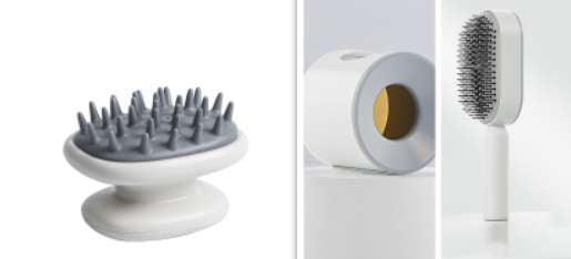 Easy Hair Detangling, Gentle Scalp Exfoliation, Scalp Massage Brush - available at Sparq Mart