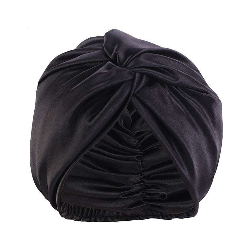 Comfortable Sleep Cap, Luxurious Twist Headwear, Silk Nightcap Adjustable - available at Sparq Mart