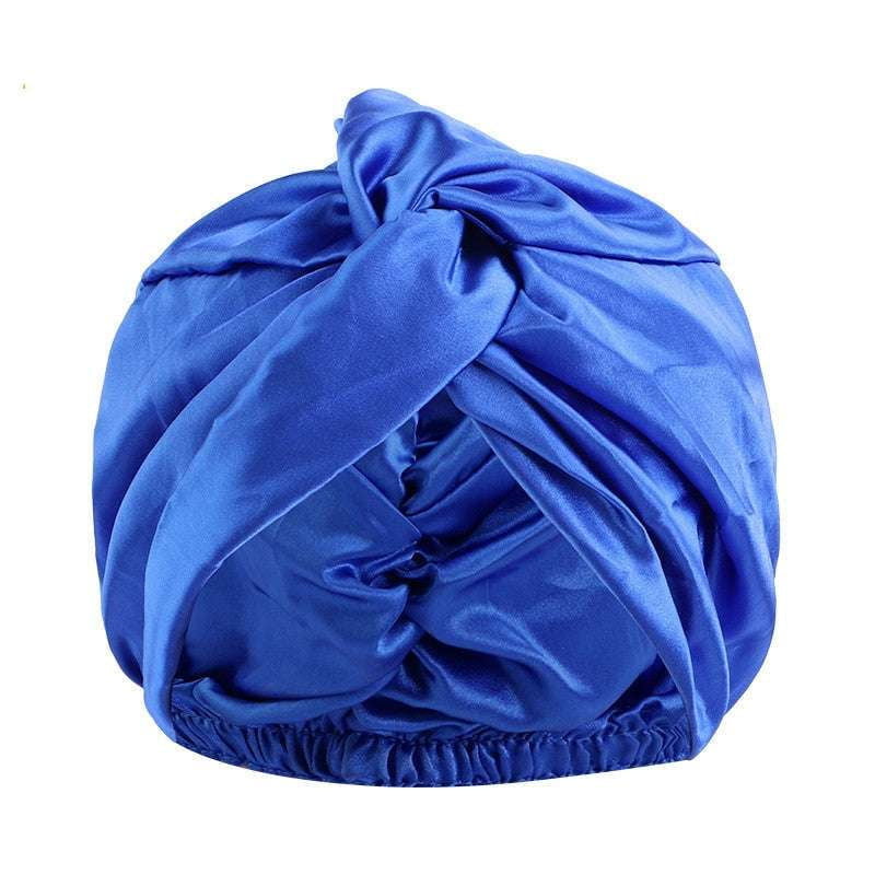 Comfortable Sleep Cap, Luxurious Twist Headwear, Silk Nightcap Adjustable - available at Sparq Mart