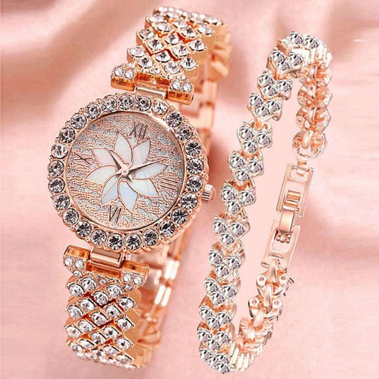 diamond bracelet watch, sparkling disk watch, women's bracelet watch - available at Sparq Mart