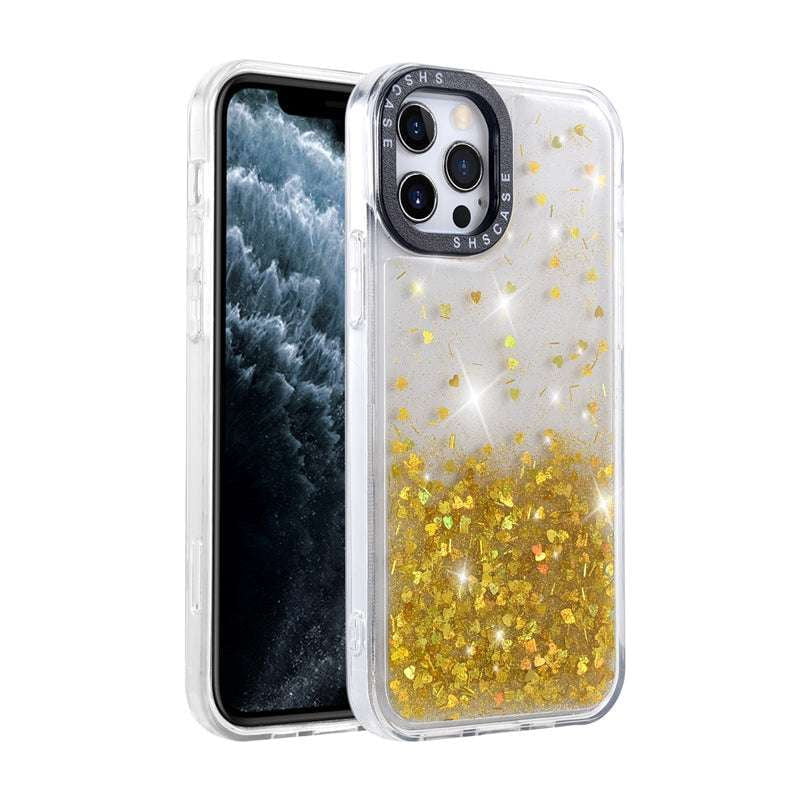 designer phone cover, iPhone glitter case, shockproof case iPhone - available at Sparq Mart