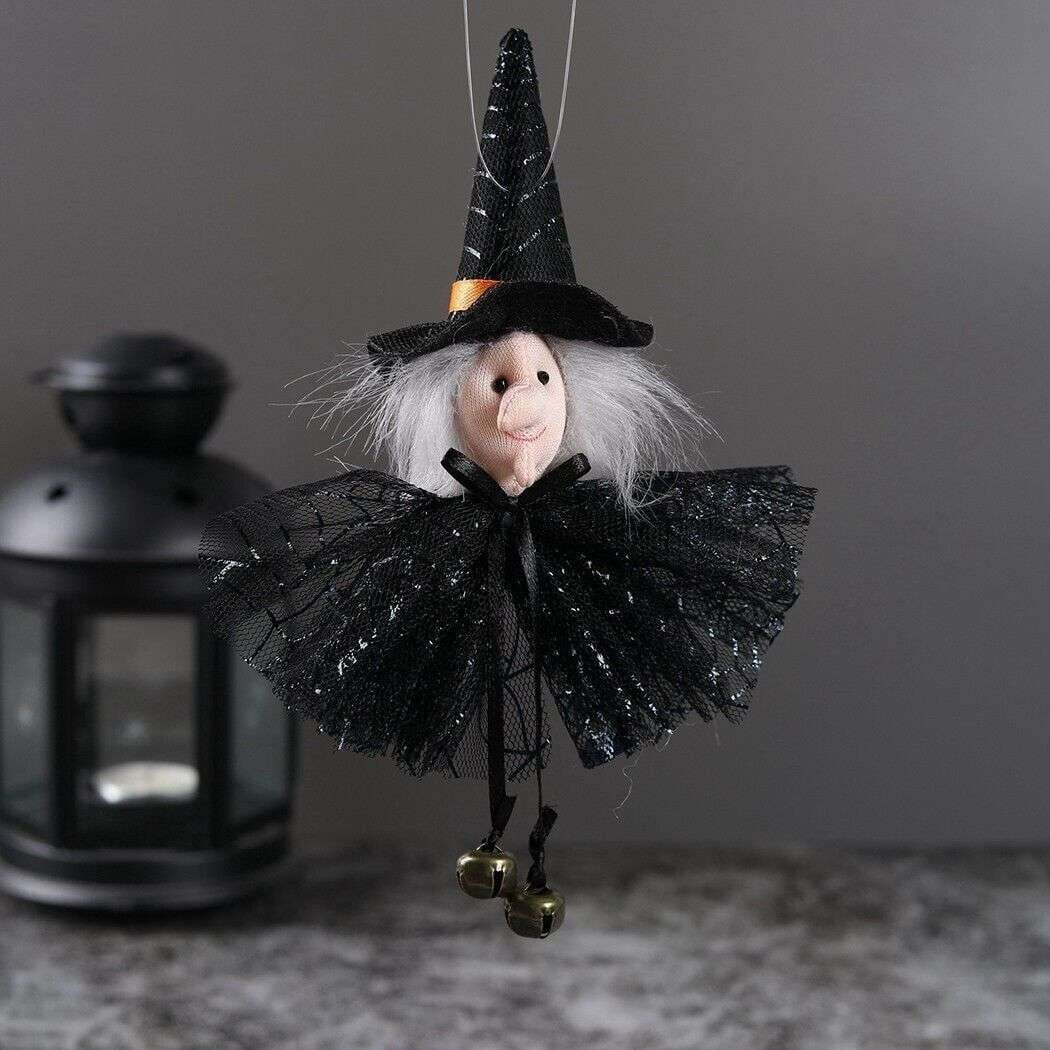 Gauze Witch Pendant, Halloween Decorative Accents, Halloween Witch Decor - available at Sparq Mart