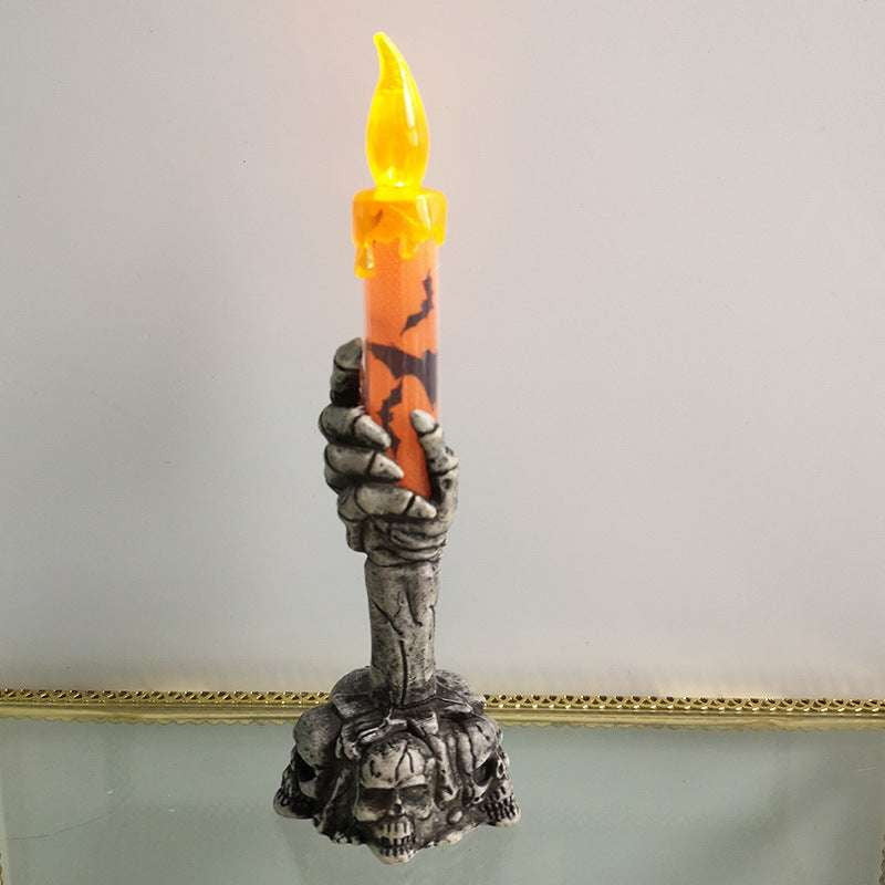 Halloween Ghost Decor, Haunted House Accessory, Skeleton Candle Light - available at Sparq Mart