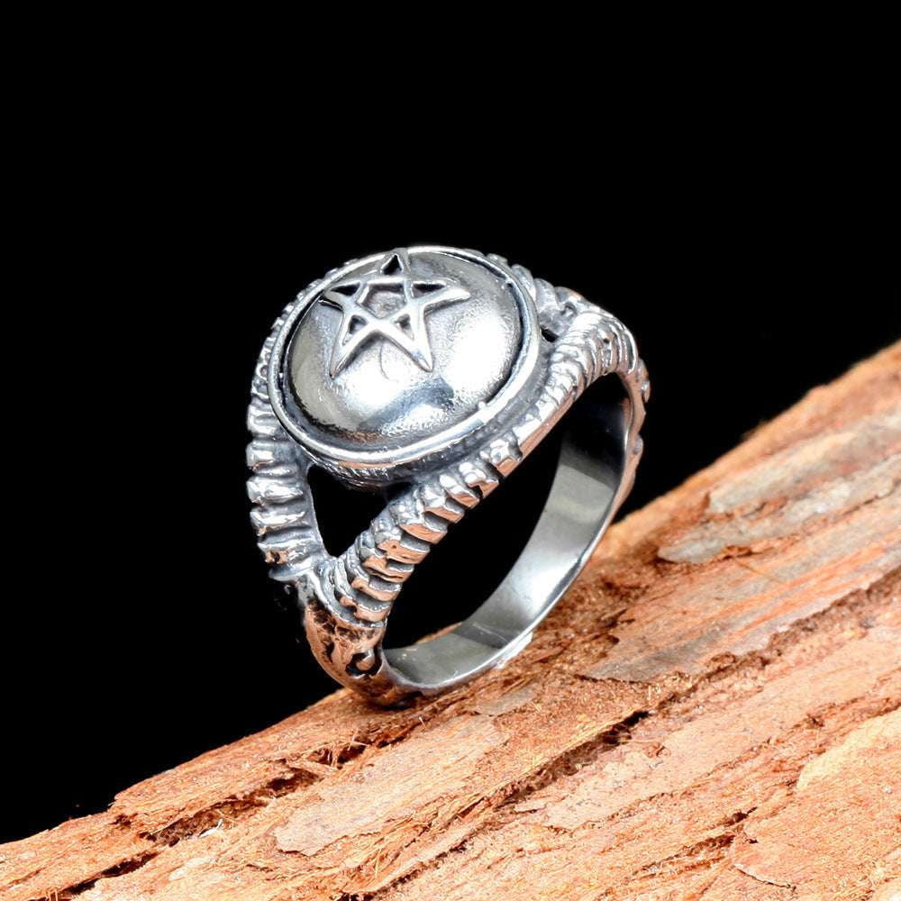 Fashion Star Jewelry, Star Design Ring, Unisex Steel Ring - available at Sparq Mart