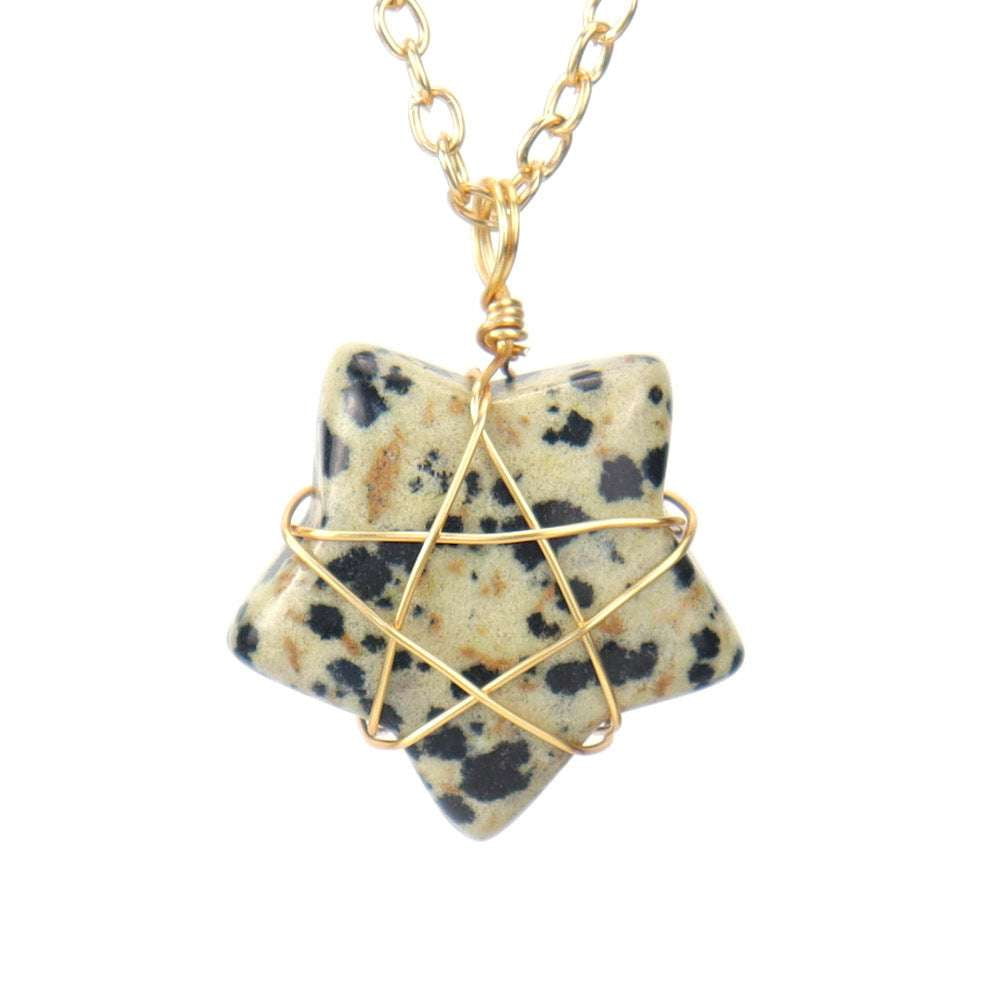 Crystal Pendant Jewelry, Elegant Agate Necklace, Natural Stone Neckwear - available at Sparq Mart