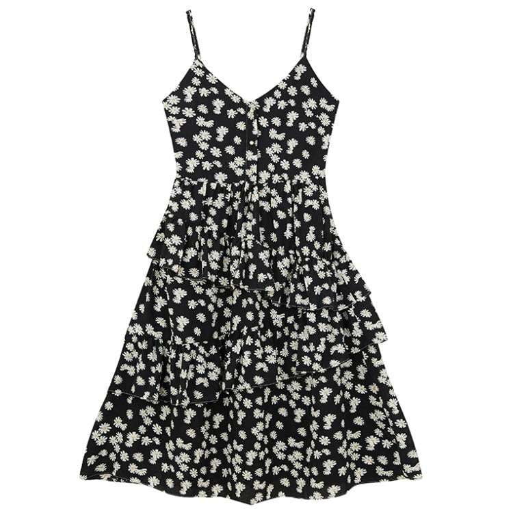 Floral sling dress, small daisy dress, summer cake dress - available at Sparq Mart