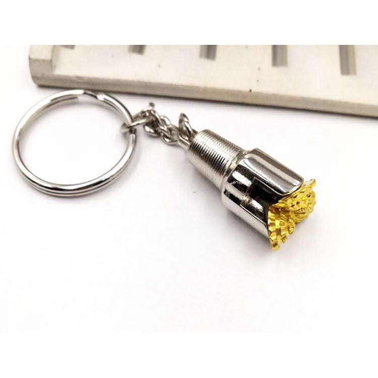 Creative Metal Keychain, Gold Drill Keychain, Stylish Key Ring - available at Sparq Mart