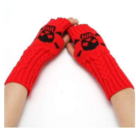 Stylish Hand Warmers, Winter Fashion Gloves, Women's Knitted Gloves - available at Sparq Mart