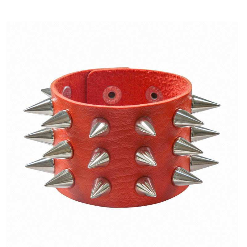 Fashion PU Bracelet, Handmade Rivet Wristband, Korean Leather Bracelet - available at Sparq Mart