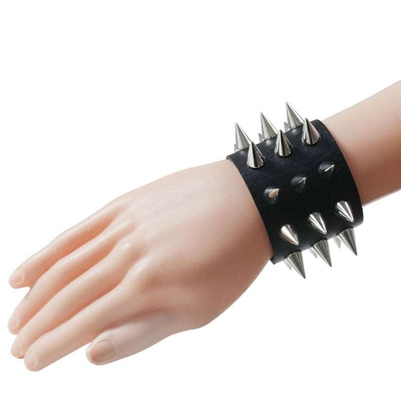 Fashion PU Bracelet, Handmade Rivet Wristband, Korean Leather Bracelet - available at Sparq Mart