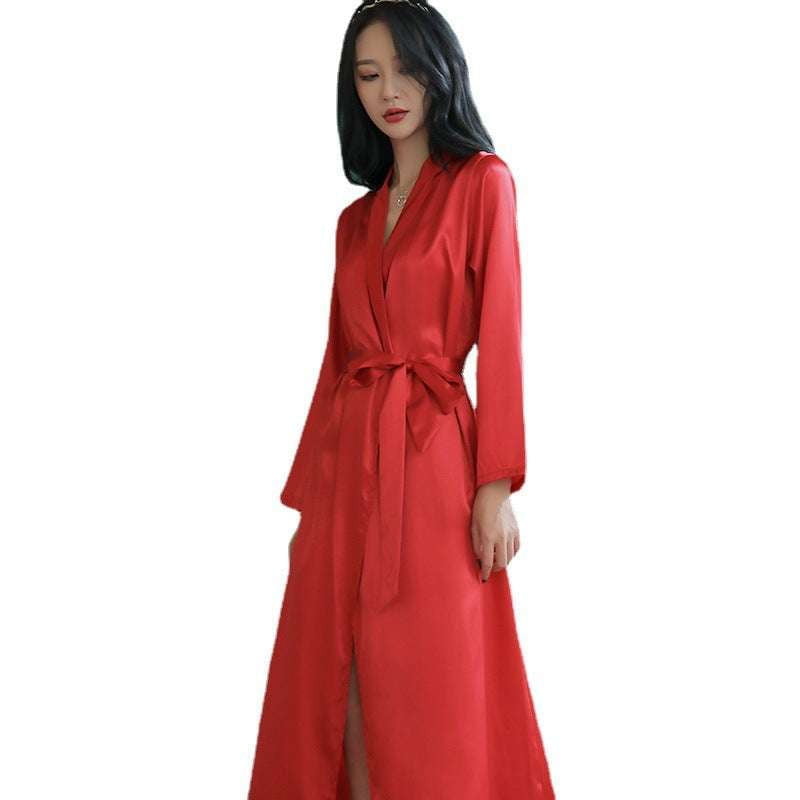 Lace-Up Nightgown, Long Pajamas, Stylish Nightwear - available at Sparq Mart