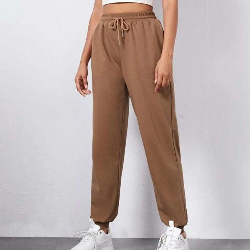 Lace-Up Sweatpants, Sports Pants Women's Feet, Stylish Casual Trousers - available at Sparq Mart