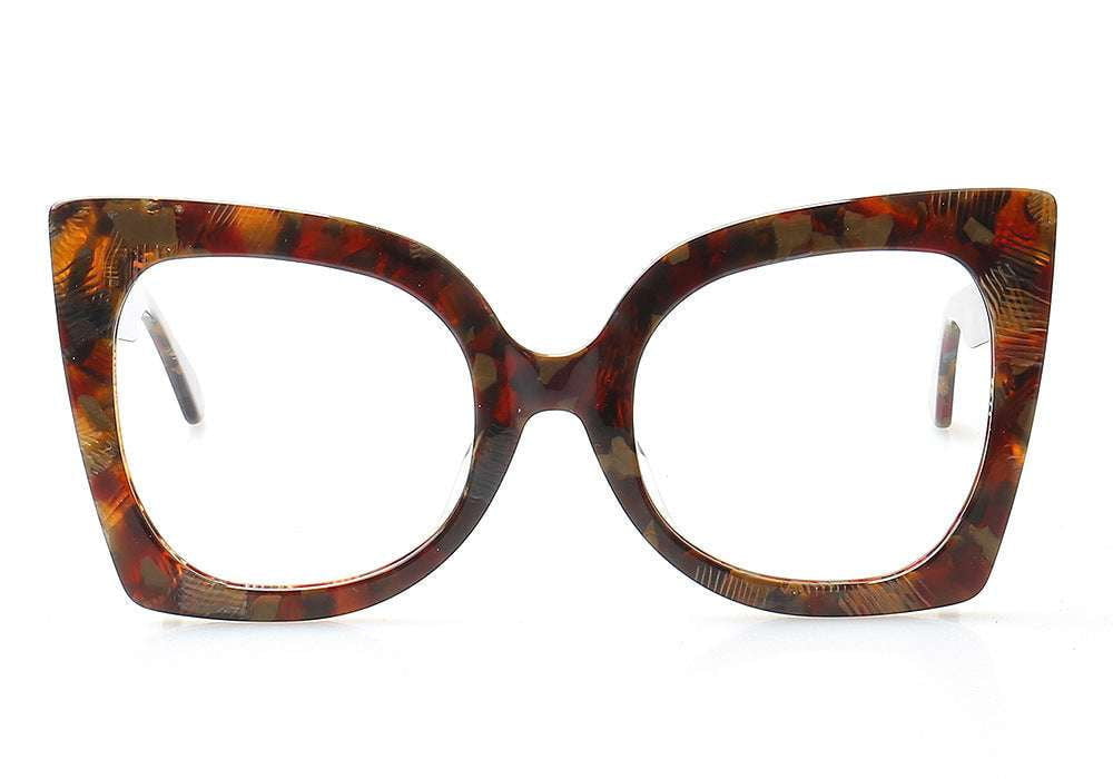 Cloth Plate Eyewear, Large Fashion Frames, Patterned Glasses Frames - available at Sparq Mart