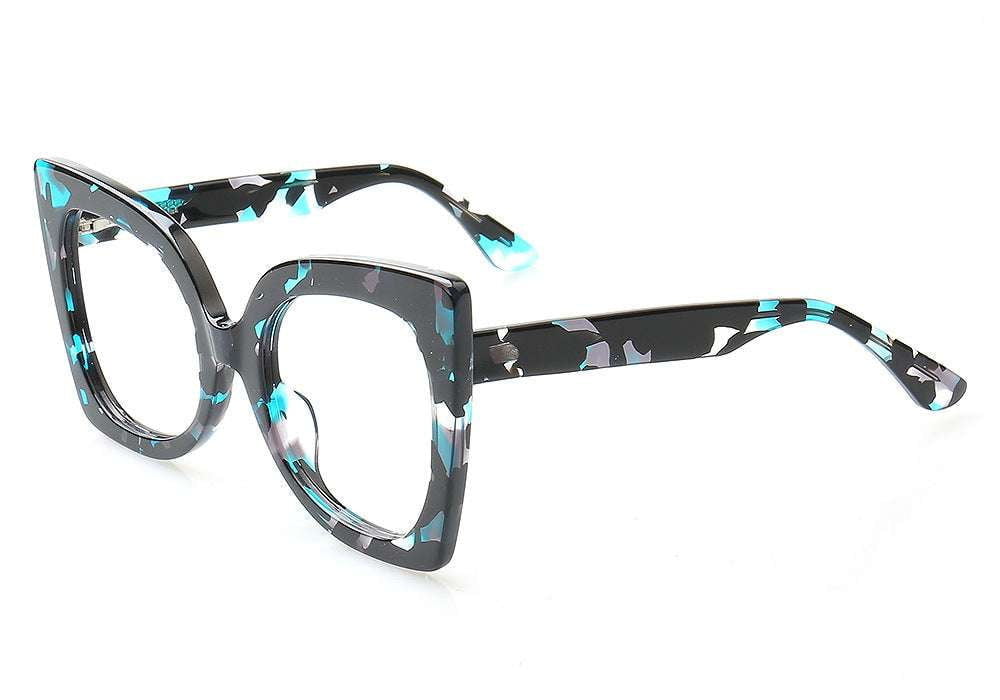 Cloth Plate Eyewear, Large Fashion Frames, Patterned Glasses Frames - available at Sparq Mart