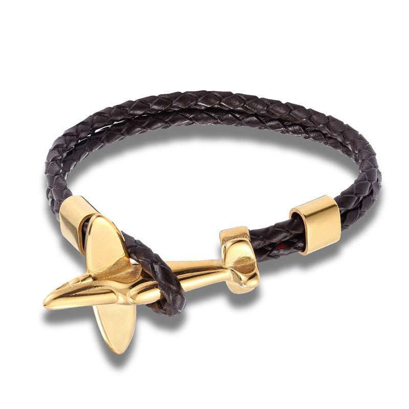 handcrafted bracelet luxury, stainless steel clasp, unique leather bracelet - available at Sparq Mart