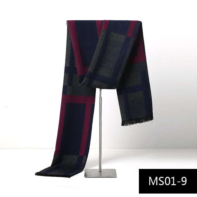 Autumn Chic Accessory, Cashmere Warm Scarf, Men's Winter Scarf - available at Sparq Mart