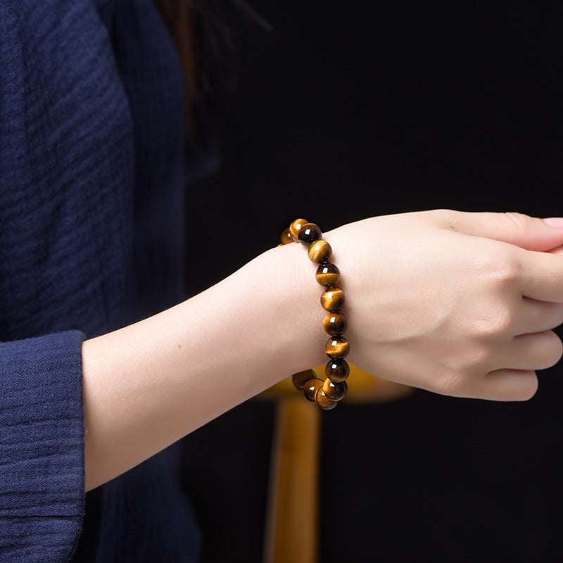 Fashionable tiger eye accessory, Natural gemstone jewelry, Stylish tiger eye bracelet - available at Sparq Mart