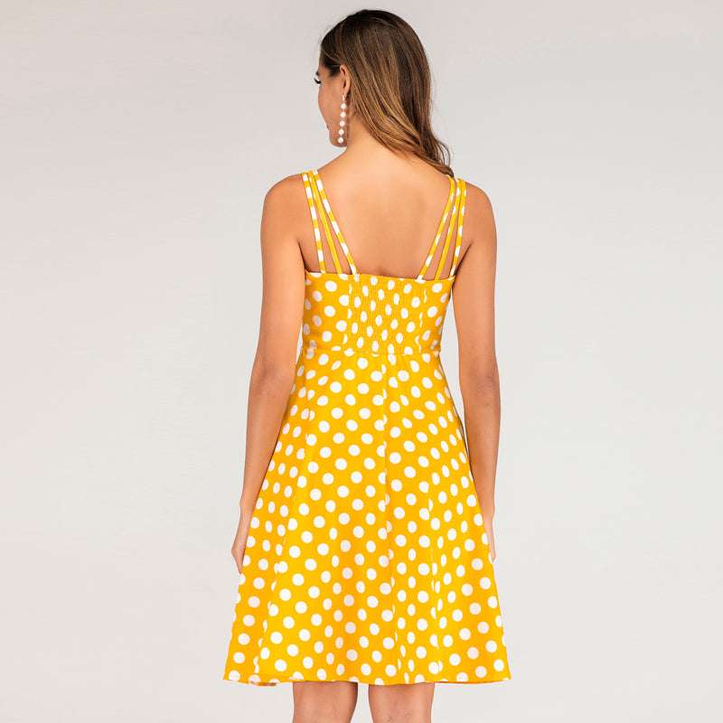 Ladies Dress, Polka Dot Dress, Slim Dress - available at Sparq Mart