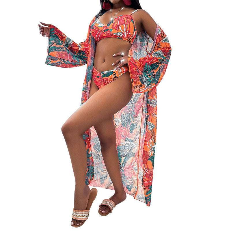 Comfortable Beach Swimwear, Durable Polyester Bikini, Printed Bikini Summer Set - available at Sparq Mart