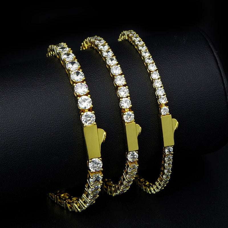 rhinestone hip hop, sparkling jewelry accessory, trendy fashion bracelet - available at Sparq Mart